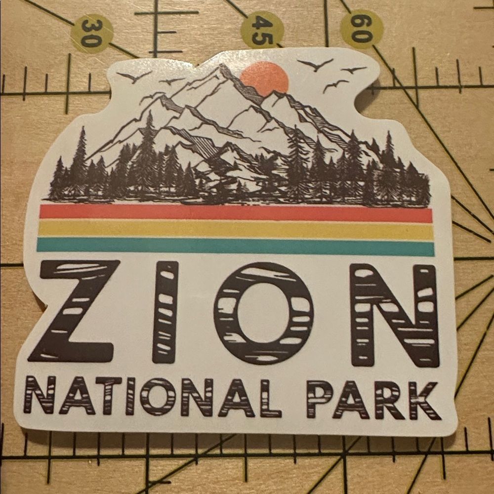 💜13/$13 +Bundle Sticker Sale | Travel Zion Canyon National Park Sticker